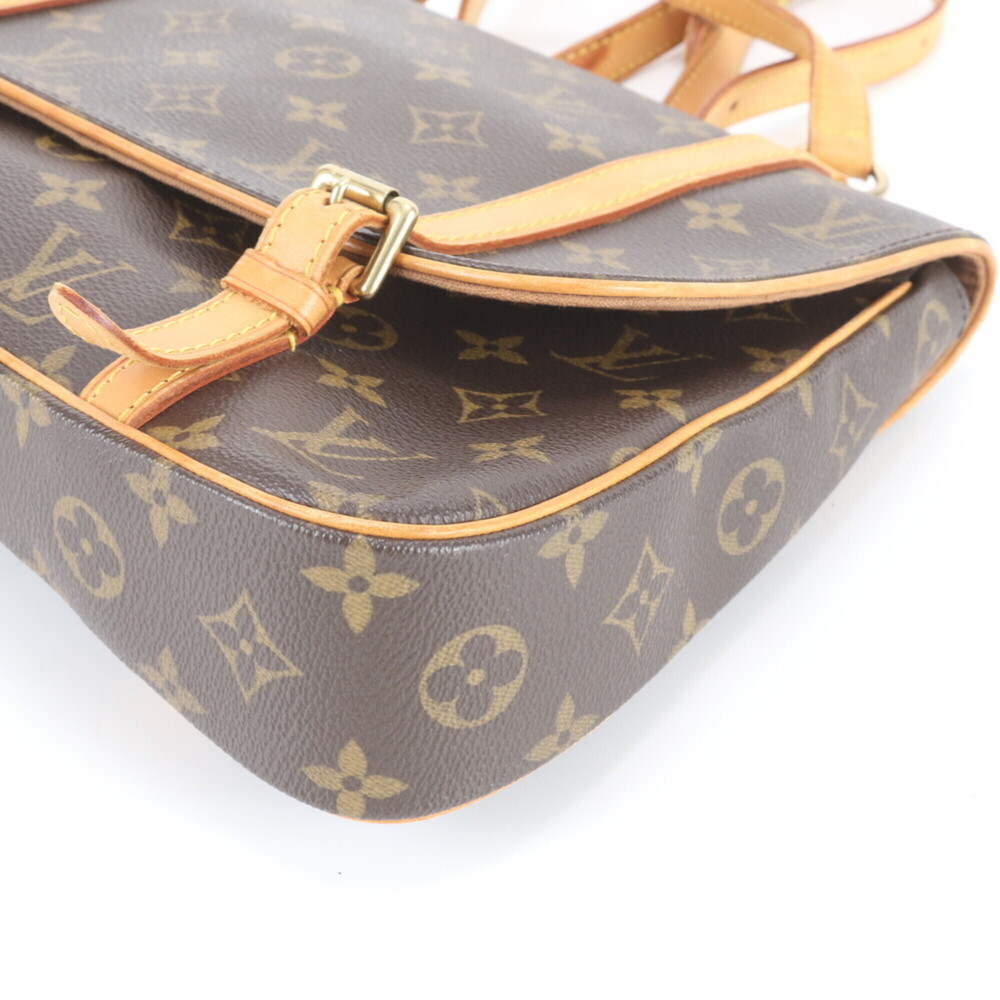 LOUIS VUITTON Brown Monogram Leather Backpack - Picture 6 of 10
